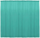 10 Ft. Wide X 9 Ft. Tall Curtain Polyester Backdrop High Quality Drape Rod Pocket [Pick A Color]