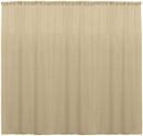 10 Ft. Wide X 9 Ft. Tall Curtain Polyester Backdrop High Quality Drape Rod Pocket [Pick A Color]
