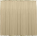 10 ft. Wide X 8 ft. Tall Curtain Polyester Backdrop High Quality Drape Rod Pocket [Pick A Color]