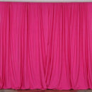 10 ft. Wide X 8 ft. Tall - Fucshia - Curtain Polyester Backdrop High Quality Drape with Rod Pocket