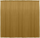 10 Ft. Wide X 9 Ft. Tall Curtain Polyester Backdrop High Quality Drape Rod Pocket [Pick A Color]