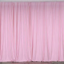 10 ft. Wide X 8 ft. Tall - Light Pink Curtain Polyester Backdrop High Quality Drapes with Rod Pocket