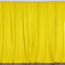 10 ft. Wide X 8 ft. Tall Light Yellow Curtain Polyester Backdrop High Quality Drapes with Rod Pocket