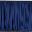 6 Ft. Wide X 8 Ft. Tall - Navy Blue Curtain Polyester Backdrop High Quality Drapes with Rod Pocket