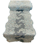 14" Metallic Floral Design Lace Table Runner - Baby Blue - Event Table Decor Runner Sold By Yard