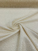 3D Beaded Lace Fabric - Beige - Heavy Embroidery Handmade Lace, Beaded Fabric By Yard