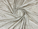 Crushed Velvet Fabric - 60''  Stretch Velvet Solid Fabric for Apparel, Craft, Sewing - By Yard