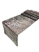 Taffeta Shiny Sequins Table Runner - Black - 12" x 90" Sequins on Taffeta Table Runner