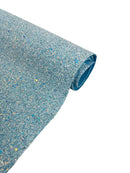 Chunky Glitter Vinyl - Blue Iridescent - 54" Wide Crafting Glitter Vinyl Fabric Sold By The Yard