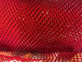 Fish Net Spandex Rhinestone Fabric - Solid Spandex Fish Net Rhinestones Fabric Sold by Yard