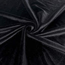 Velvet Stretch Fabric - Black - Spandex Stretch Velvet Fabric 60'' Wide Sold By Yard