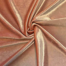 Velvet Stretch Fabric - Blush - Spandex Stretch Velvet Fabric 60'' Wide Sold By Yard