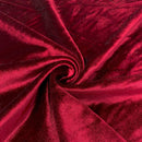 Velvet Stretch Fabric - Burgundy - Spandex Stretch Velvet Fabric 60'' Wide Sold By Yard