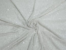Velvet Stretch Sequins - 2 Way Stretch Sequins on Velvet Fabric 58/60” - Pick Color - 30 Yard Roll