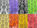 Big Skull Vinyl Fabric - Upholstery Faux Leather - Different Colors Sold By Yard