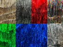 Metallic Fringe Eyelash Design - Embroidered 2 Way Stretch Fancy Fringe By Yard