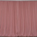 10 x 10 Ft - Dusty Rose - Curtain Polyester Backdrop Drapes Panels with Rod Pocket