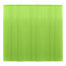 10 x 10 Ft - Lime - Curtain Polyester Backdrop Drapes Panels with Rod Pocket
