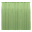 10 x 10 Ft - Sage - Curtain Polyester Backdrop Drapes Panels with Rod Pocket