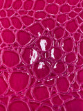 Alligator Embossed Vinyl Leather Fabric - Different Colors - Sold By The Yard