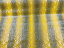 Vinyl Fabric - Gold Faux Viper Snake Skin Leather Upholstery - 3D Scales - By The Yard