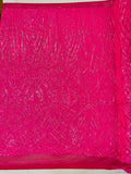 Geometric Fabric - Geometric Sequins Pattern Design 4 Way Stretch - 25 Yard Roll