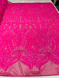 Royalty Sequin Fabric -  4 Way Stretch Royalty Mermaid Design - Pick Color - 25 Yards Roll