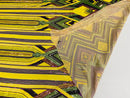 Triangle Multi Color Sequins - Purple Yellow Green  - 4 Way Stretch Chevron Sequins Fabric By Yard