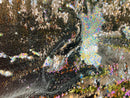 Reversible Sequins - Holographic Silver / Black - Mermaid Sequins Stretch Fabric By Yard