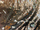 Reversible Sequins - Holographic Silver / Black - Mermaid Sequins Stretch Fabric By Yard