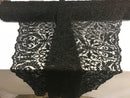 Embroided - Black - Beaded Damask Pattern Fabric Embroidery Lace Design Fabrics Sold By The Yard