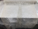 Beaded Zebra Pattern Fabric Ivory Embroidered Hand beaded Lace Design Fabrics By The Yard