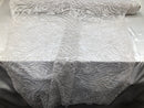 Beaded Zebra Pattern Fabric White Embroidered Hand beaded Lace Design Fabrics By The Yard