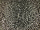 4 Way Stretch Sequins Geometric Fabric Silver Lace Mesh Dress Fashion Design Fabrics By The Yard