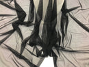 BLACK Power Mesh By The Yard Nylon Lycra Spandex 4 Way Stretch Apparel Fabric 58"/60" Wide