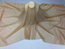 Power Mesh Fabric By The Yard - Champagne  - Nylon Lycra Spandex 4 Way Stretch Apparel Fabric  58"/60"