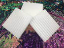 Wedge Foam Acoustic - White Studios Sound Absorption Wall 1"X 12"X 12" (12 Pack) Foam Wedge Kit