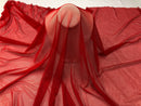 Power Mesh Fabric By The Yard - Red - Nylon Lycra Spandex 4 Way Stretch Apparel Fabric  58"/60"