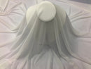 Power Mesh Fabric By The Yard - Off-White - Nylon Lycra Spandex 4 Way Stretch Apparel Fabric  58"/60"
