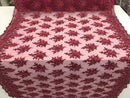 Burgundy Hand Beaded Embroidered Floral Fabric Lace Bridal Wedding Designs By The Yard