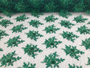 Jade Green Hand Beaded Embroidered Floral Fabric Lace Bridal Wedding Designs By The Yard