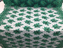Jade Green Hand Beaded Embroidered Floral Fabric Lace Bridal Wedding Designs By The Yard