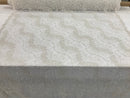 White - Beaded Embroidery Wavy Flower Pattern Fabric Lace Elegant Dress Fabric By The Yard
