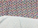 Sugar Skull Print - Lilac - Sugar Skull Day of The Dead Dia De Los Muertos Spandex Fabric By Yard