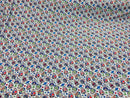 Sugar Skull Print - Baby Blue - Sugar Skull Day of The Dead Dia De Los Muertos Spandex Fabric By Yard