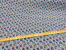 Sugar Skull Print - Baby Blue - Sugar Skull Day of The Dead Dia De Los Muertos Spandex Fabric By Yard