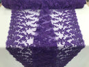 Lilac - Floral Hand Beaded Embroidered Pattern Bridal Lace Wedding Fabric Sold by The Yard