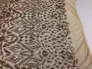 Geometric Patterns 4 Way Stretch Sequins Fabric Champagne Shiny Sequins Fashion Design By The Yard