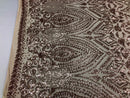 Geometric Patterns 4 Way Stretch Sequins Fabric Champagne Shiny Sequins Fashion Design By The Yard