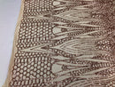 Geometric 4 Way Stretch Sequins Fabric - Rose Gold - Sequins Design Fabric Sold by The Yard